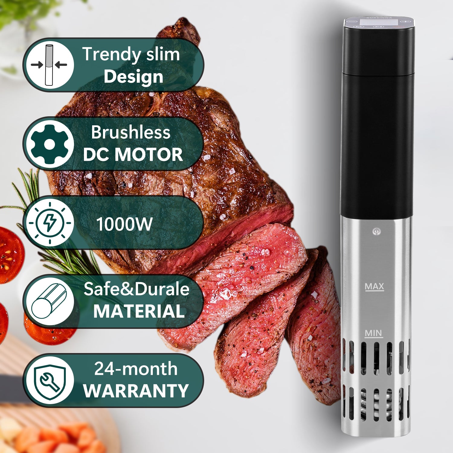 Sous Vide Cooker Precision Cooker Machine 1000W Immersion Circulator
