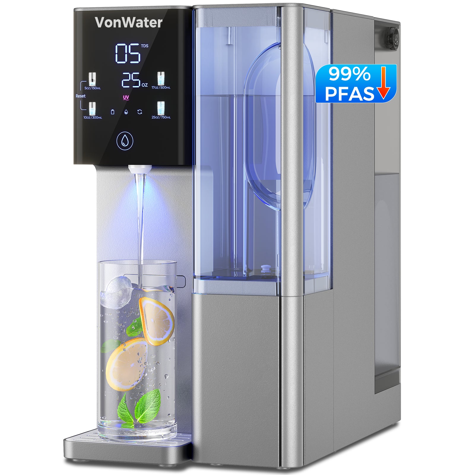 VonWater CT910G Countertop RO System | 7 Stage Reverse Osmosis Filter | 100GPD