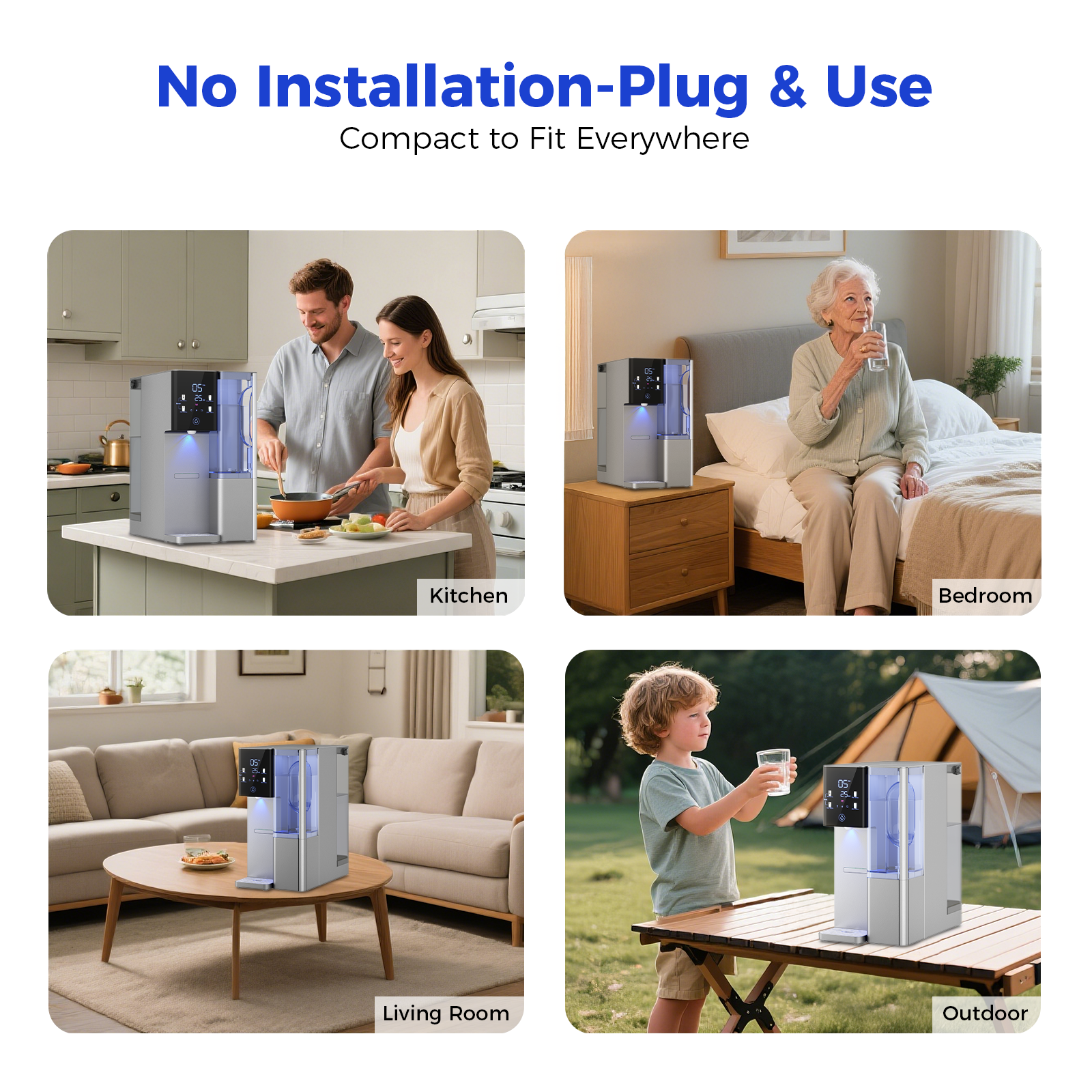 VonWater CT910HG | Instant Hot Countertop RO System, 7-Stage Water Purifier