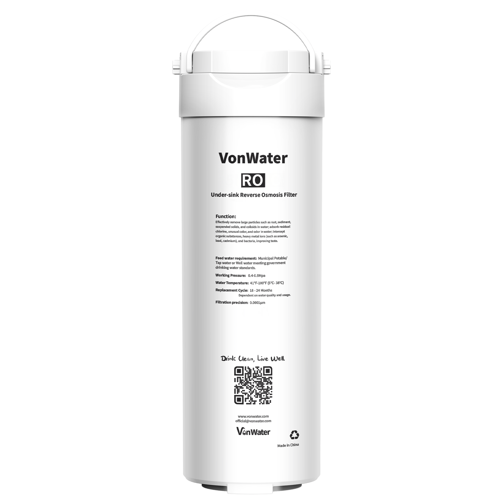 5 Stage 600GPD Tankless Reverse Osmosis Water Filter, Reduce TDS, PFAS, Heavy Metal
