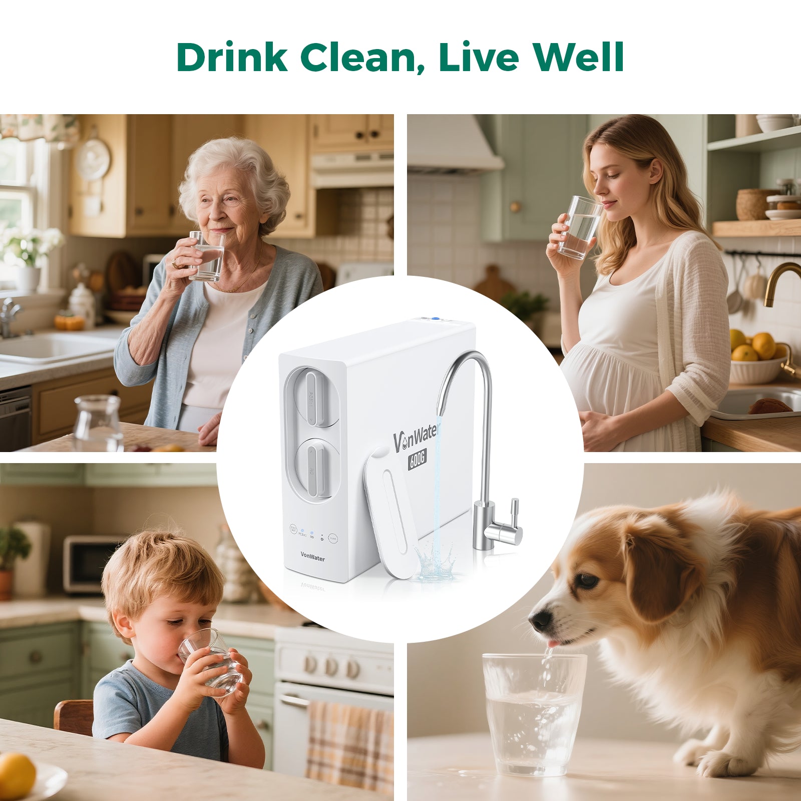 600GPD Tankless Reverse Osmosis Water Filter, Reduce TDS, PFAS, Heavy Metal