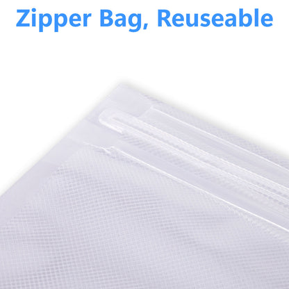 5Pcs Reusable Vacuum Zipper Bags, BPA-Free Vacuum Sealer Bags